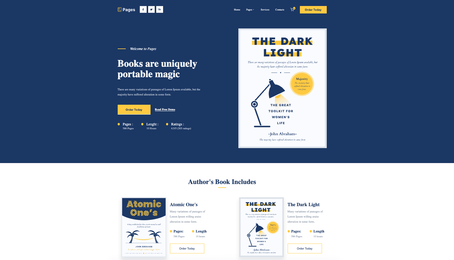 An image of the Bookflow Website project.