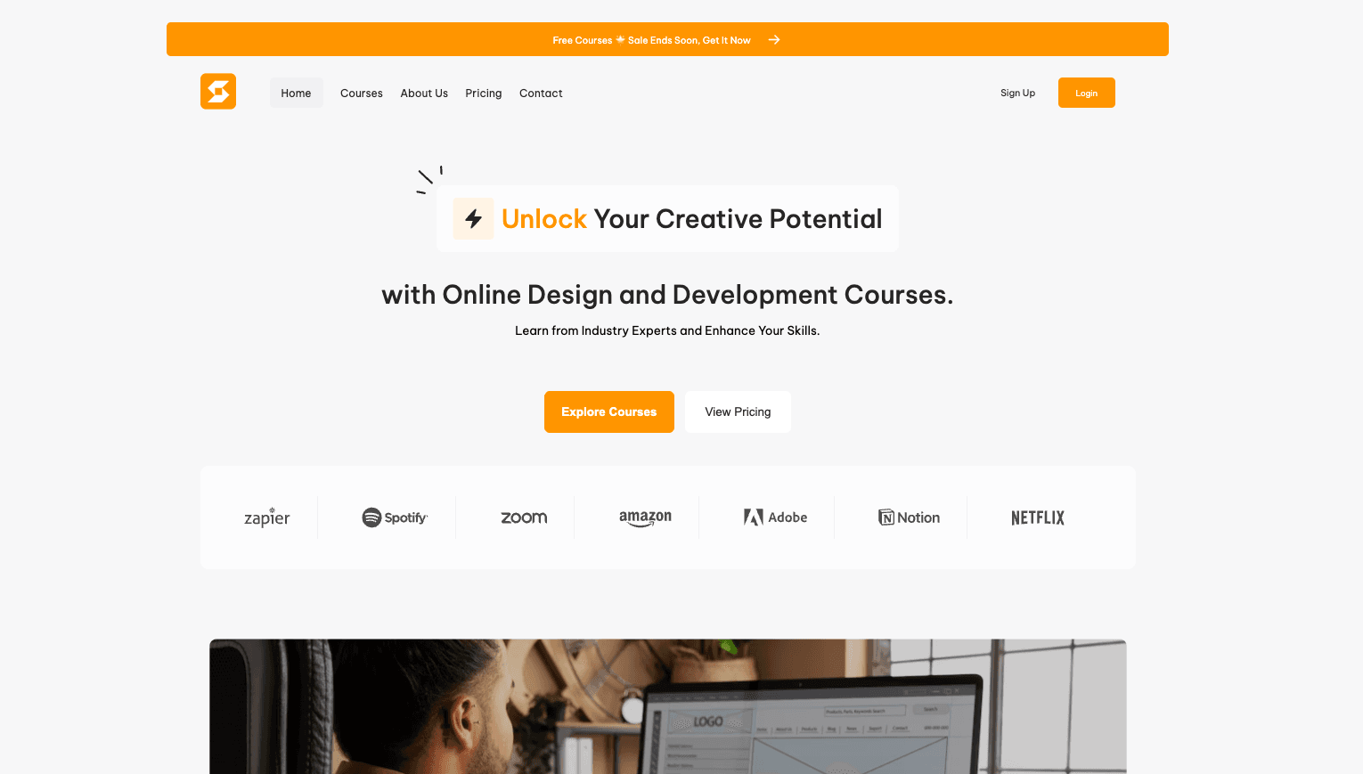 An image of the Skilbridge Website project.